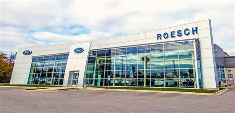 Roesch ford. About. Ratings & Reviews. " Family owned since 1923 " Address. 333 West Grand Ave, Bensenville, IL 60106. 1 mile away. Phone. (630) 509-4636. Hours of Operation. Monday. … 