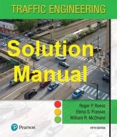 Roess mcshane traffic engineering solution manual. - Student workbook and homelink answers driving.