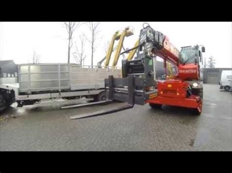 Roforks / rotating forks / telescopic handler - YouTube