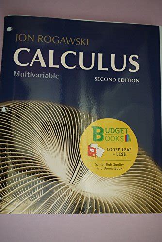 Rogawski multivariable calculus 2nd edition teachers manual. - Wirtschaftsprüfung und beratung bei industrieller und gesellschaftsrechtlicher neuordnung.