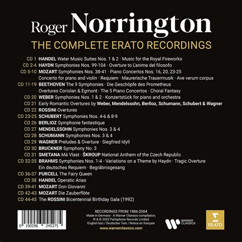 Roger Norrington - The Complete Erato Recordings