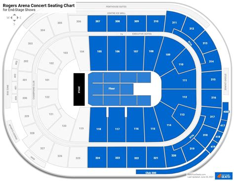 Rogers Arena Concert Seating Chart - RateYourSeats.com