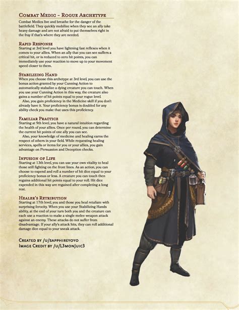 Rogue Healer : r/DnD