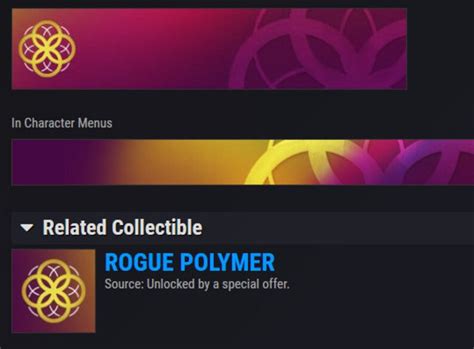 Rogue polymer emblem. The hunter emblem looks like it could be the ‘Hunters Hoard’ emblem? Edit: nope never mind just checked and it’s definitely not ‘hunters hoard’ 