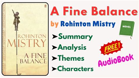 Rohinton mistry a fine balance summary