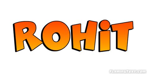 Rohit Logo Free Name Design Tool from Flaming Text