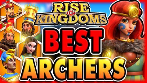 The best archer pairs in Rise of Kingdoms, whether you're bringing two, three, or four archer marches. And since I didn't cover this in the video... if you'.... 