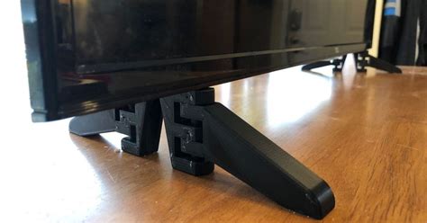 BUBABOX TV Legs for TCL Roku TV Stand Legs, Replacement Black Legs
