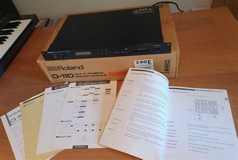 Roland D110 Synth Module Manual Patch Charts Etc 695576541