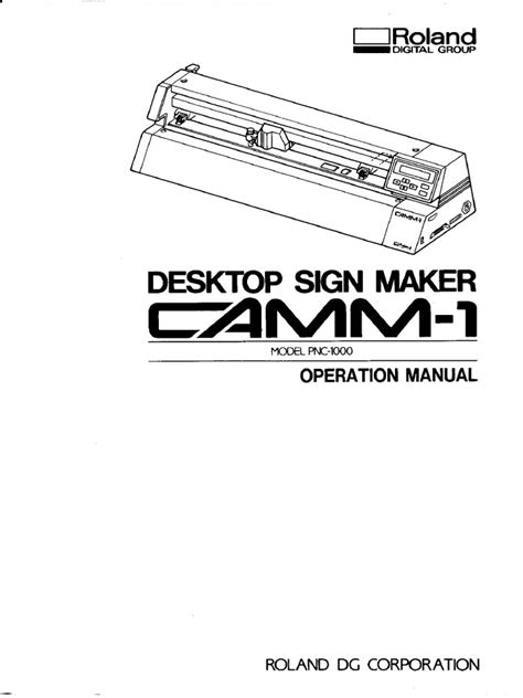 Roland cam 1 pnc 1000 manual. - Cav dpc fuel pumps workshop manual.