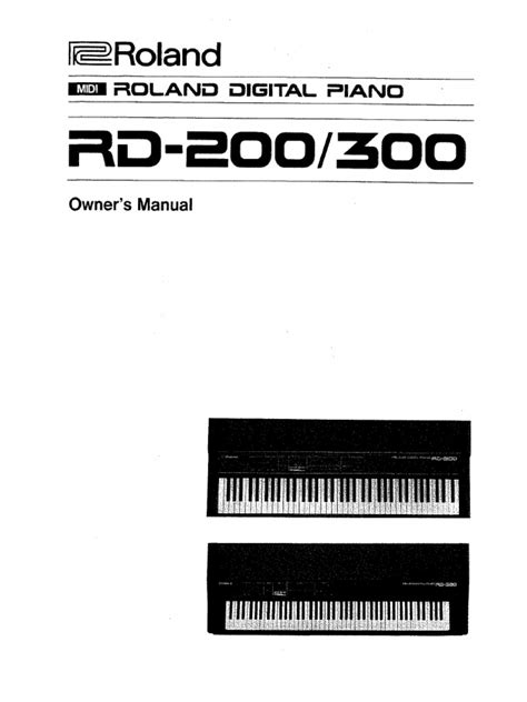 Roland rd 200 rd 300 rd200 rd300 complete service manual. - Crepúsculo imperium el juego de rol.