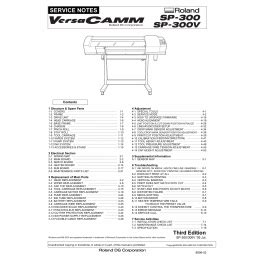Roland versacamm sp 300 sp 300v service manual parts manuals download. - Sony evo 250 video cassette recorder service manual.