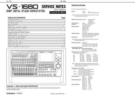 Roland vs 1680 vs1680 complete service manual. - 2000 90hp yamaha 2 stroke manual.