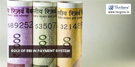 Role of RBI in Payment System - TaxGuru