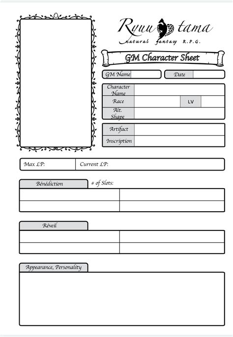 Roleplay Character Sheet Search Article