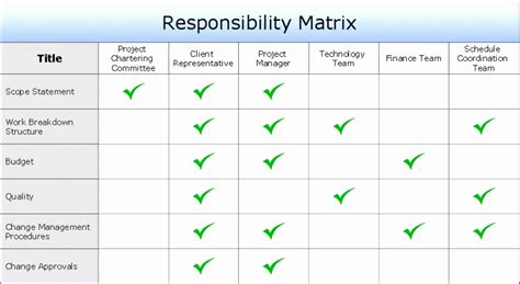 Roles And Responsibility Matrix Template