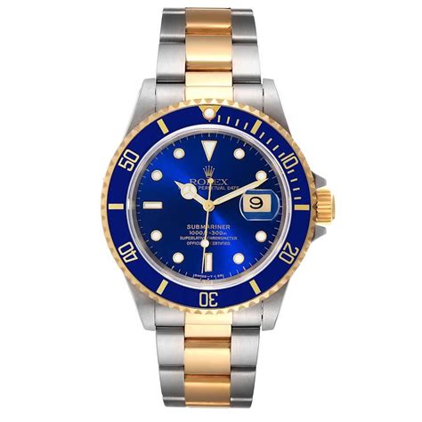 Rolex submariner blue. .  Officially certified chronometer automatic self-wi...