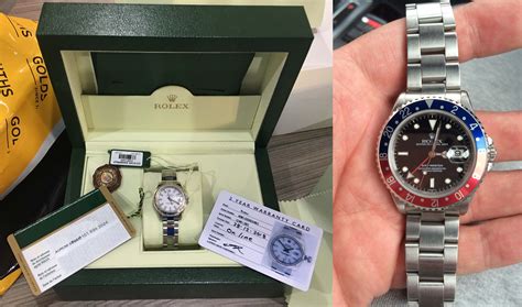 Rolex saves stolen Serial Numbers in their database, as soon as you want to get your stolen watch a revision they keep it and report to police and formal owner. Normally the cycle goes like this: The watch gets stolen. Thiev sells it to a friend or the blackmarket for a fraction of the price (stolen watches run around 10%-15% of official value) 
