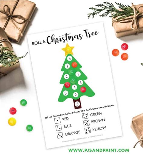 Roll A Tree Game Printable