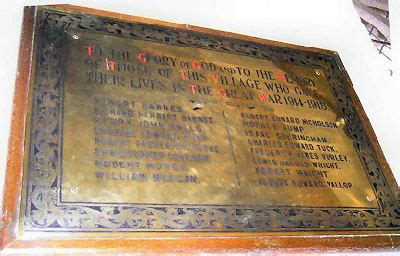 Roll of Honour - Norfolk - Hempton