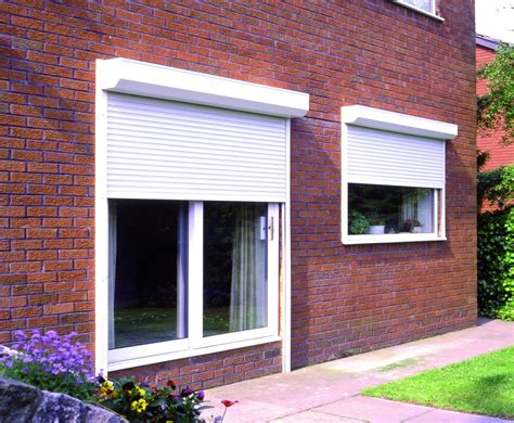 Rolladen shutters. Installed on the exterior of building, roll shutters create a solid barrier against vandalism, theft, broken glass and inclement weather when you need it – and they disappear from sight when you don’t. Roll shutters are made of either roll-formed aluminum with a polyurethane or hard resin core, or extruded aluminum, depending upon your ... 