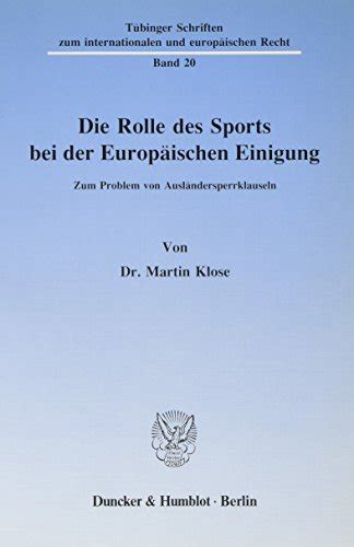 Rolle des sports bei der europäischen einigung. - Computer manual in mathematica to accompany pattern classification.