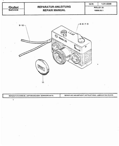 Rollei 35 camera repair parts manual. - Novellen und erzählungen in einem band.