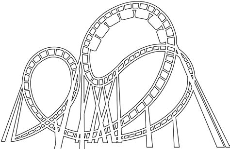 Roller Coaster Coloring Book