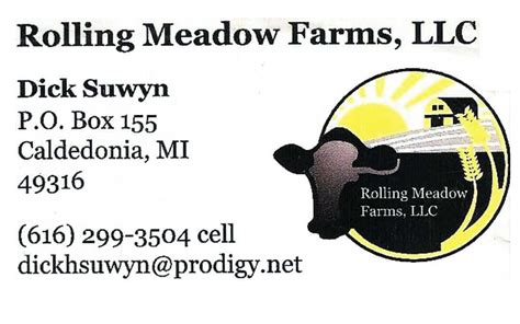 Rolling Meadows Farms, L.L.C. Company Profile Jones, MI