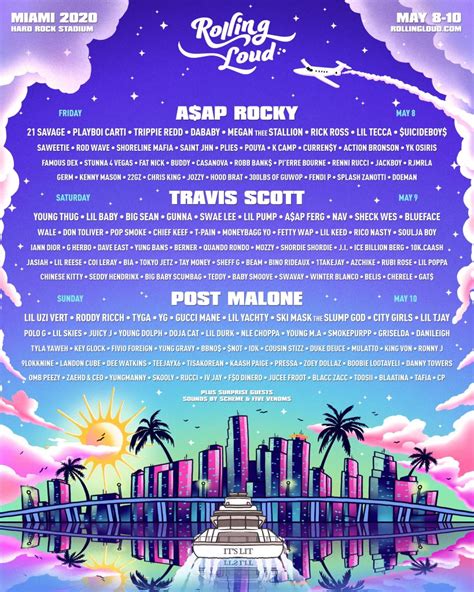 Rolling loud miami 2024. Rolling Loud 2024 Lineup Tickets Schedule Dates Map, The miami 2024 dates most likely will be friday july 19. The music festival is set to take place from july 22 to 24 at the hard rock stadium in miami gardens. Source: imprintent.org. Rolling Loud Unveils Lineup for Flagship Festival in Miami, Featuring, Hard rock stadium, … 
