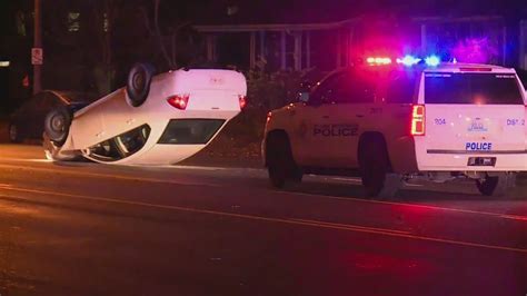 Rollover crash into parked car in south St. Louis