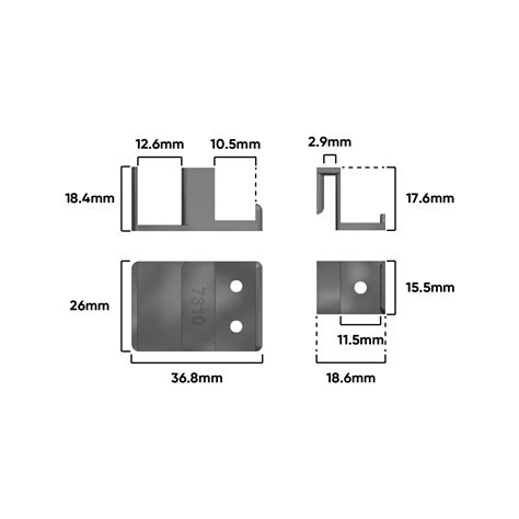 Rolltrak Shower Screen Guide Kit - Bunnings Australia