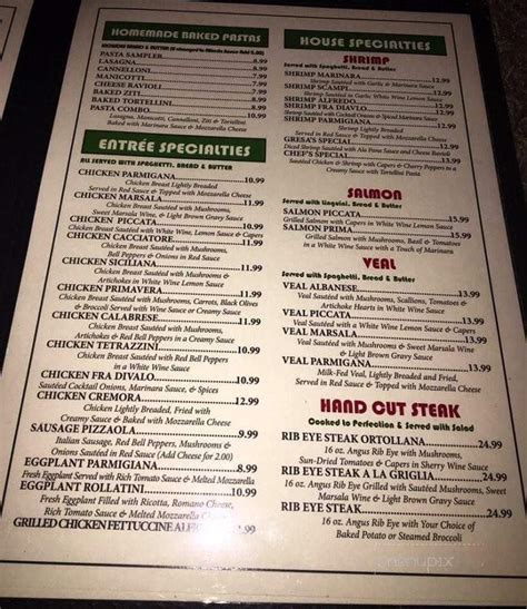 View up-to-date menus for Roma Italian Bistro located at 4840 Hatch in Sheffield, AL 35660.. 