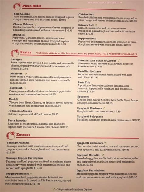Roma italian restaurant ozark menu. Are you craving a plate of mouthwatering pasta or a slice of authentic Neapolitan pizza? Look no further. In this article, we will guide you through the world of Italian cuisine ri... 