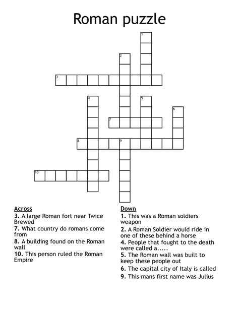 Roman 651 crossword clue. Roman numeral Crossword Clue. The Crossword Solver found 30 answers to "Roman numeral", 3 letters crossword clue. The Crossword Solver finds answers to classic crosswords and cryptic crossword puzzles. Enter the length or pattern for better results. Click the answer to find similar crossword clues . Enter a Crossword Clue. 