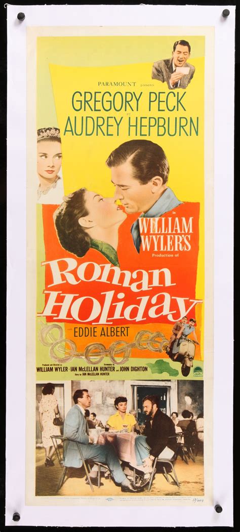 Roman Holiday (1953) Original Insert Movie Poster - Original …