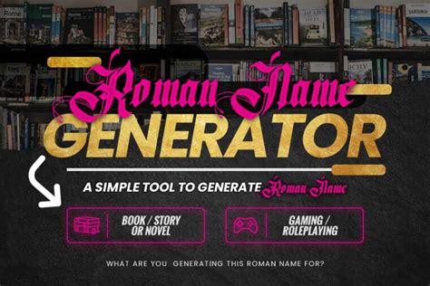 Roman city names generator. The generator provides a first name or a first and last name, which is vital for creating a realistic Roman character. The generator will give role-playing game members a more immersive experience without requiring extensive research. Researchers and Roman history fans can find their ideal ancient name for their projects. 