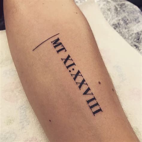 Roman numeral tattoos Pinterest.