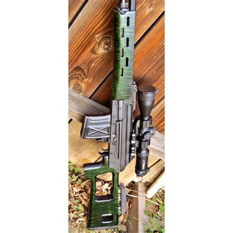 Romanian psl polymer stock. Dragunov sniper, romanian PSL, 7.62x54R Romak 3, SVD, FPK, SSG. Description: Enlarged AK 47 to shoot a more powerful cartridge. 26" barrel. Good for long range big game hunting and shooting range. With original military scope with distance drop and pouch, flash reducer, two 10-round mag, shoots 3 inch grouping at 100 yard. 