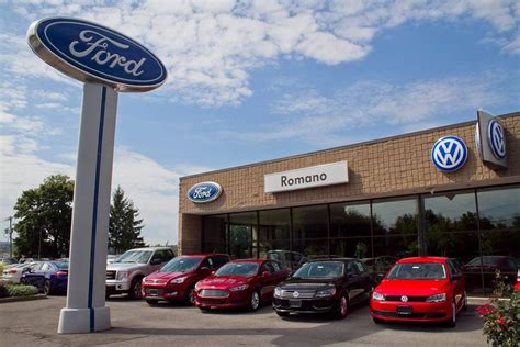 Romano ford. Specialties: We are proud to be your local Ford dealer and meet your service, new car sales and used car sales needs! We have all of the latest Ford trucks, Ford cars, Ford SUVs, Crossovers and Hybrids, from the best-selling F-150 and Super Duty trucks to our full car line, including Fiesta, Focus, C-MAX, Fusion, Taurus, and the … 