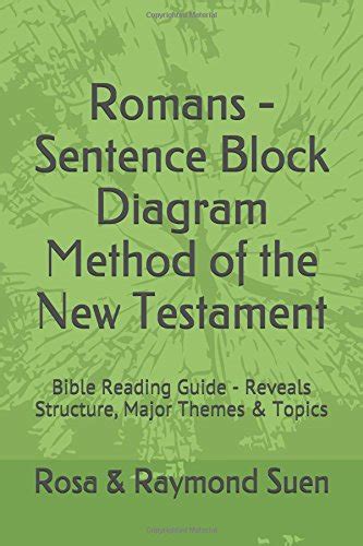 Romans sentence block diagram method of the new testament bible reading guide reveals structure major themes topics. - Briggs and stratton repair manual 19g412.