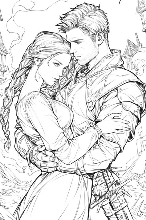 Romantasy Coloring Pages