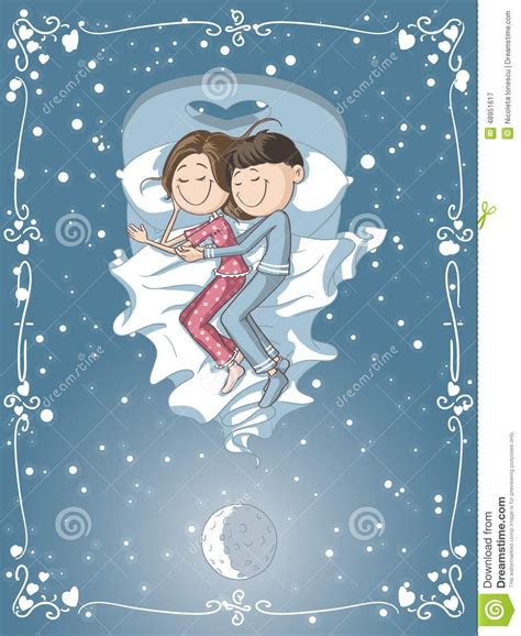 Romantic Cuddle In Bed Images Free Vectors, Stock Photos