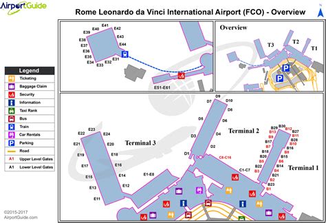 Rome Fiumicino Airport Terminal Map