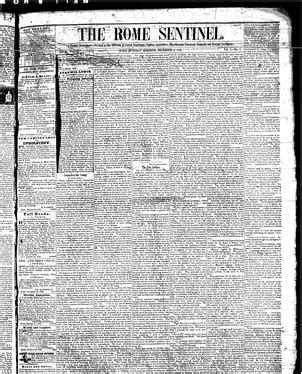 Rome sentinel archives. .  ...