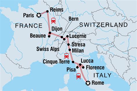 Rome to paris. Frecciarossa 1000 is the new and fastest train from Paris to Rome with a maximum speed of 300 km/h. Frecciarossa ETR 500 is the second-fastest train with a maximum speed of 250 km/h, operating on traditional lines. Frecciarossa ETR 600 train has a maximum speed of 200 km/h. Frecciarossa ETR 700 is the oldest train, with a speed … 