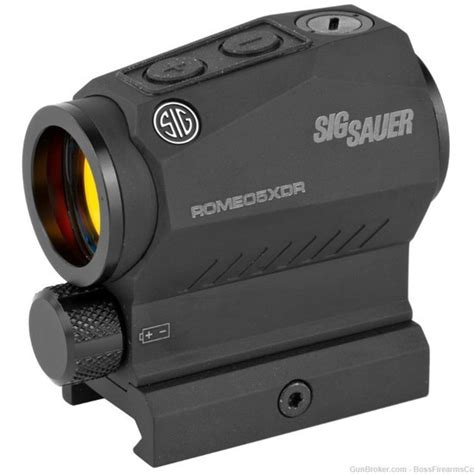 Sig Sauer ROMEO5XDR. from: $ 170 99. Details: Sig Sauer ROMEO5XDR 1x20mm Red Dot Sight. Model SOR52102. Includes Rubber lens caps, modular riser, lens cloth, and adjustment tool. However, the original box and manual are not included. Sig’s Description: ROMEO5XDR compact red dot sights provide civilians and armed professionals a robust …. 