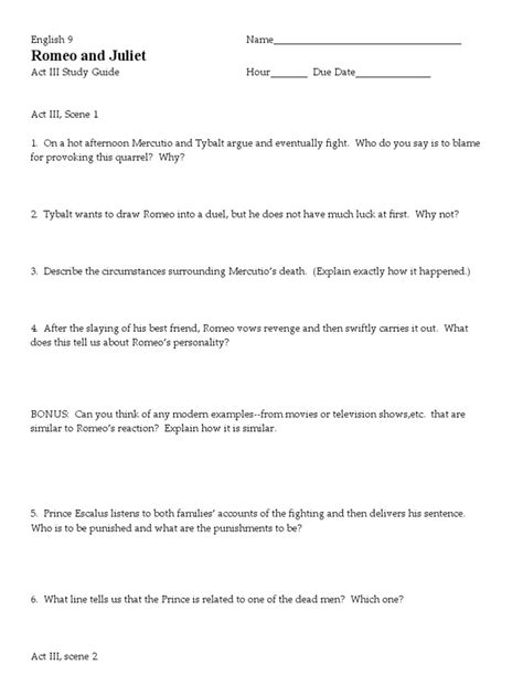 Romeo and juliet act three study guide. - Lg r410 air conditioner user manual.
