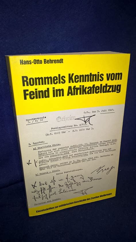 Rommels kenntnis vom feind im afrikafeldzug. - Handbook on project management and scheduling vol 1 international handbooks.