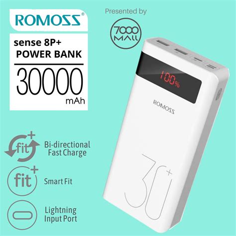 Romoss PHP30 Pro Sense 8 Portable 30000mAh Fast Charge Power Bank …